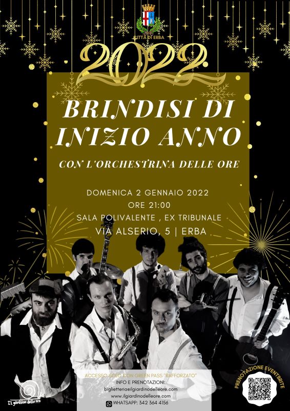 2022 Brindisi di inizio anno con l'Orchestrina delle Ore