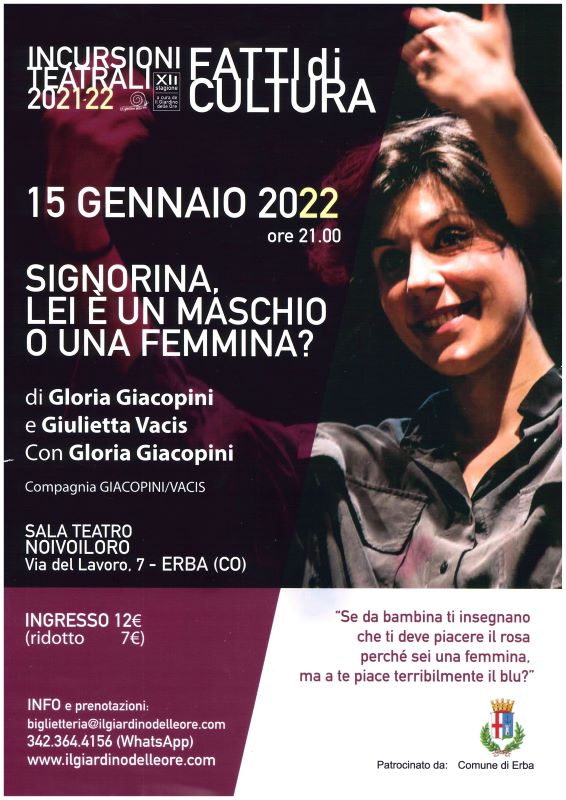 Incursioni teatrali: Signorina, lei è un maschio o una femmina? 