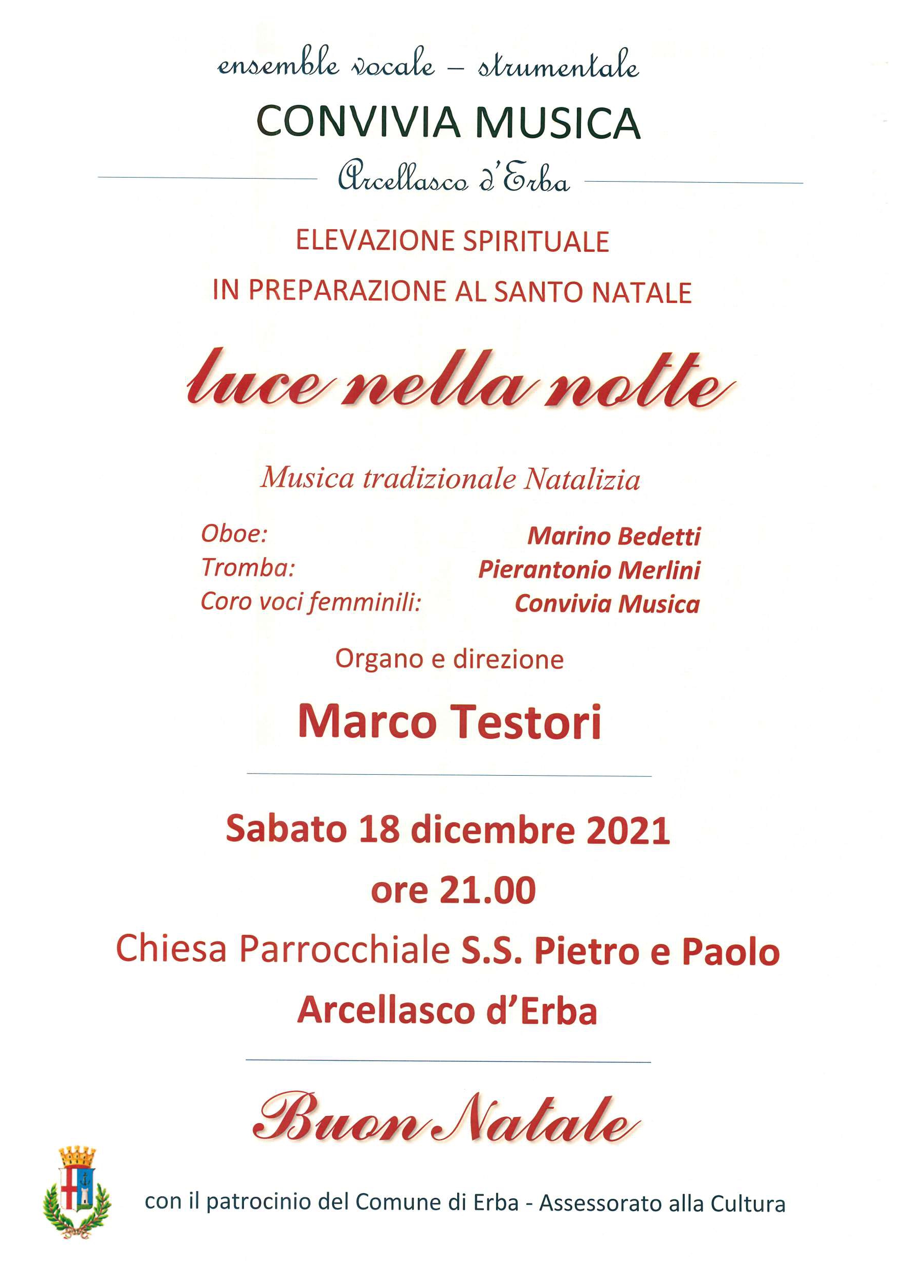 Elevazione spirituale  "luce nella notte"  - Convivia Musica