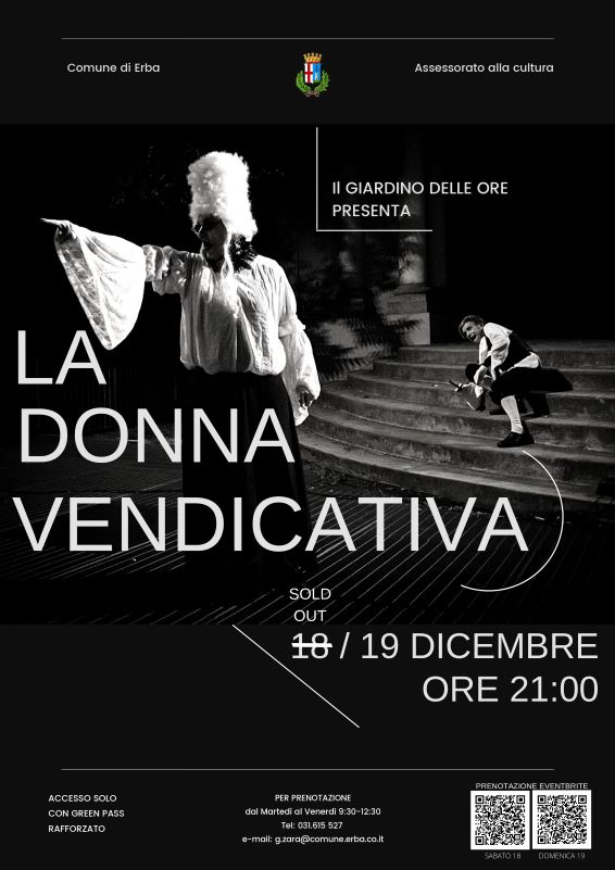Note d'Autunno Erbesi - La donna vendicativa di C.Goldoni  