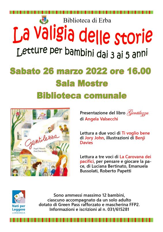 La valigia delle storie Letture per bambini dai 3 ai 5 anni