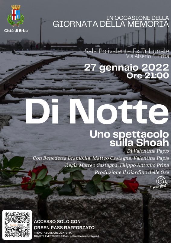 Giornata della Memoria - Di Notte Uno spettacolo sulla Shoah 