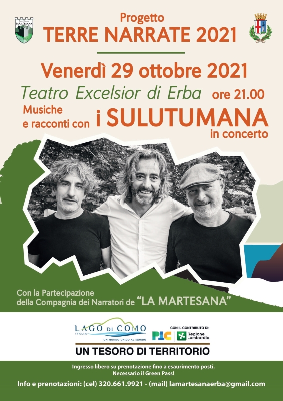 Progetto Terre Narrate 2021 - Musiche e racconti con i SULUTUMANA 