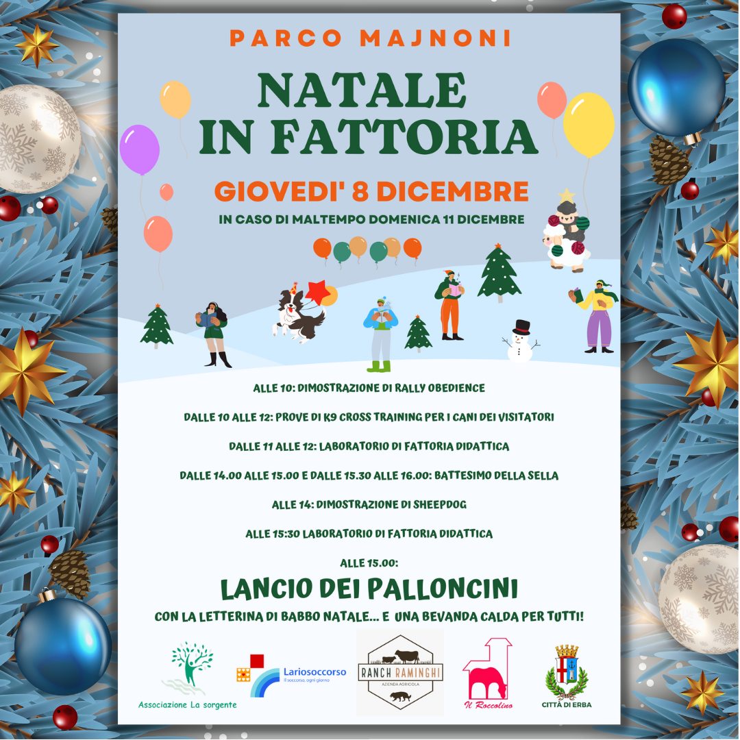 Natale in fattoria - Lancio dei palloncini! ✉️