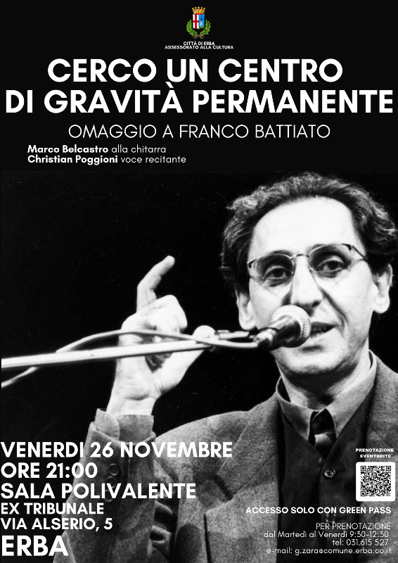 Note d' Autunno Erbesi - Omaggio a Franco Battiato, Christian Poggioni