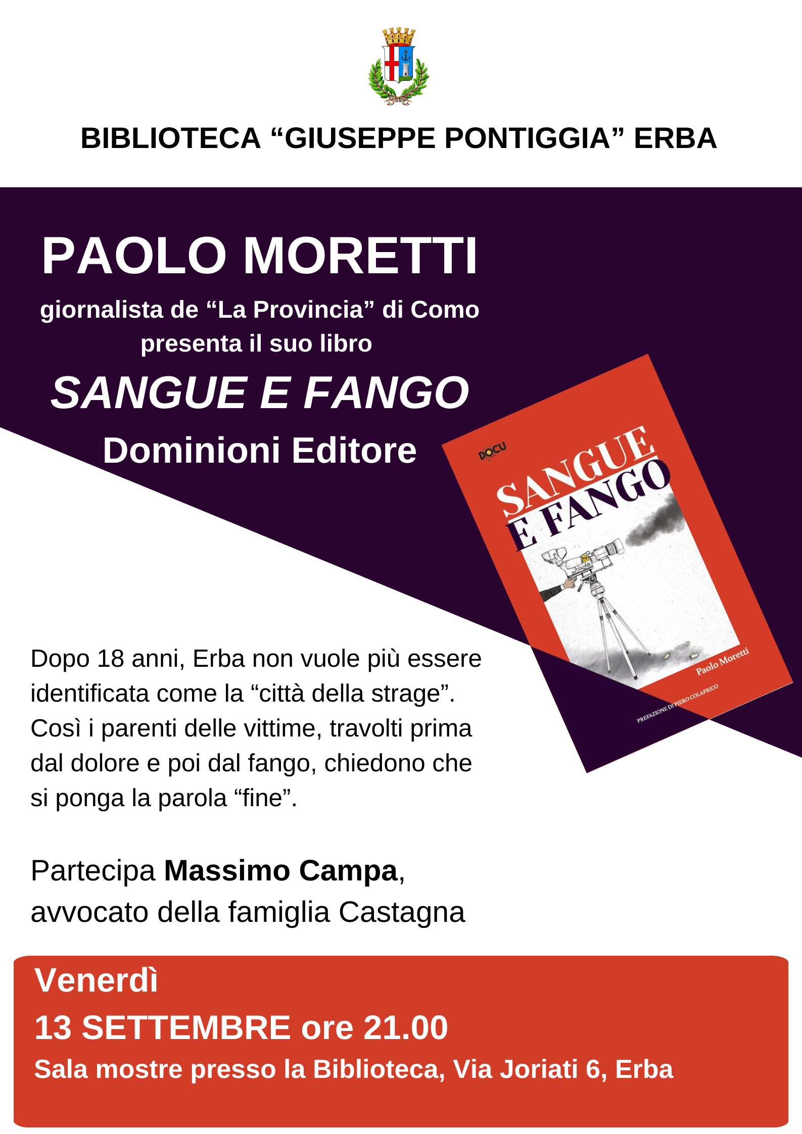 presentazione del libro "Sangue e fango" - Paolo Moretti