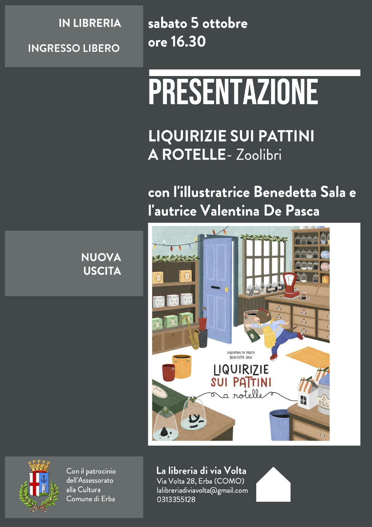 presentazione del libro "liquirizie sui pattini a rotelle"