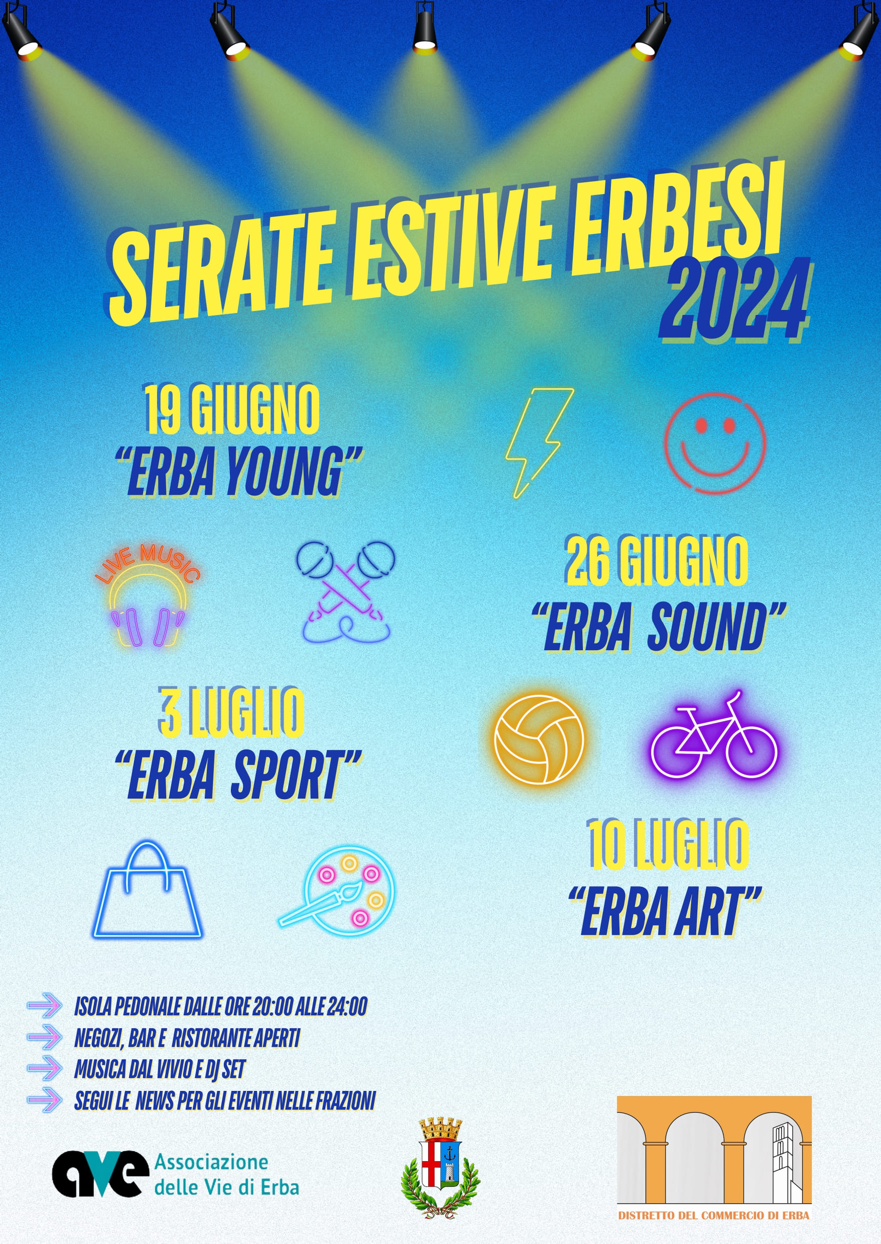 Serate estive erbesi 2024 - "Erba art"