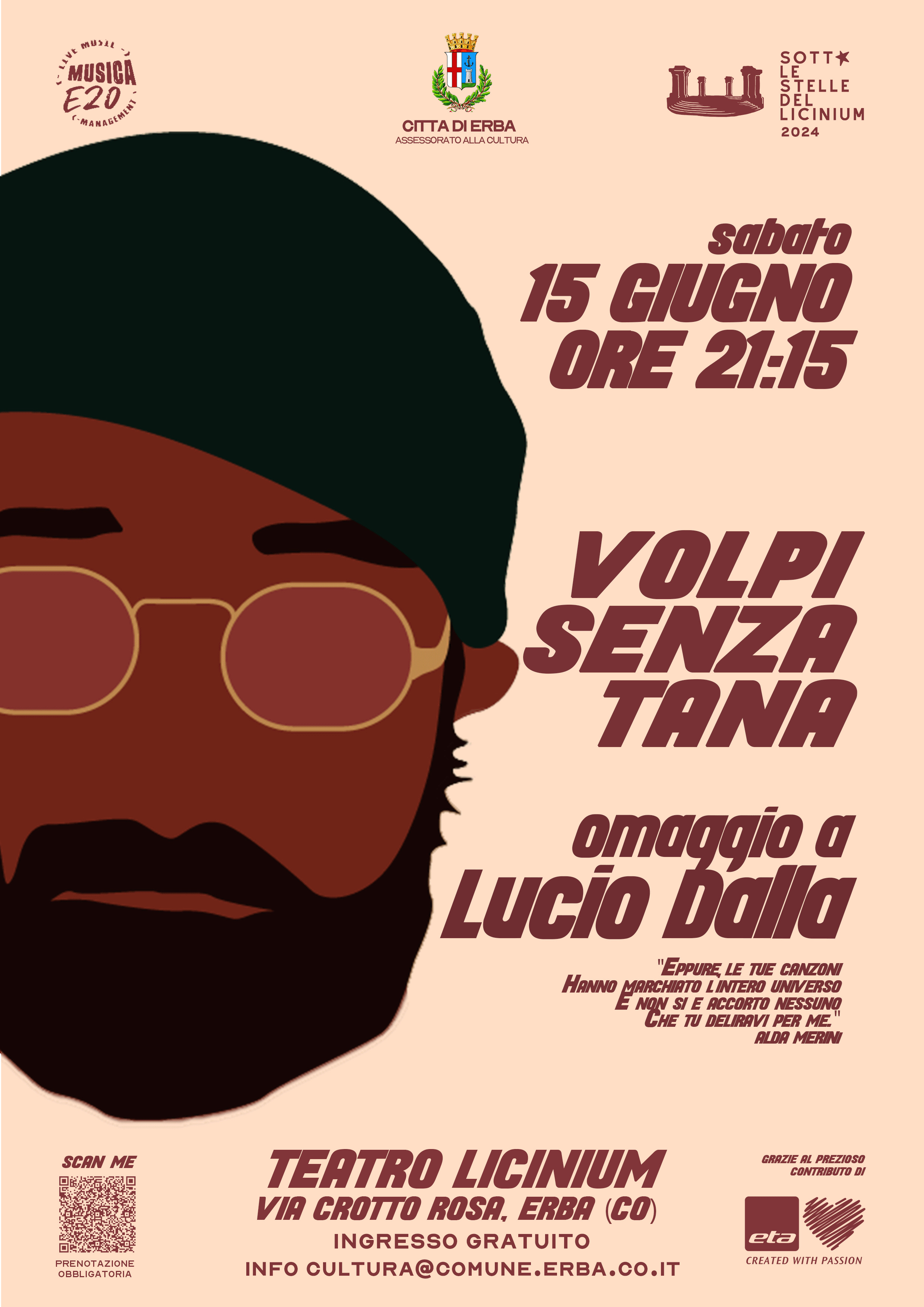 Volpi senza tana: omaggio a Lucio Dalla