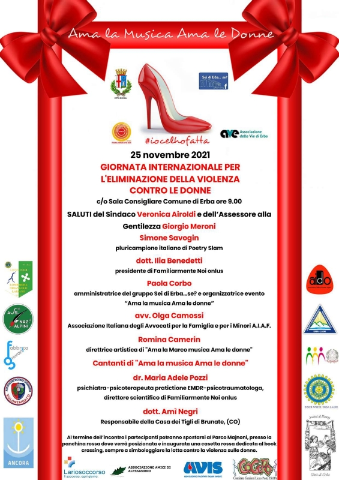 25 novembre 2021 GIORNATA INTERNAZIONALE PER L'ELIMINAZIONE DELLA VIOLENZA CONTRO LE DONNE sala consiliarejpeg