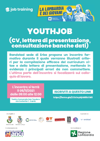 Progetto Job Training - YOUTHJOB La Lombardia è dei giovani