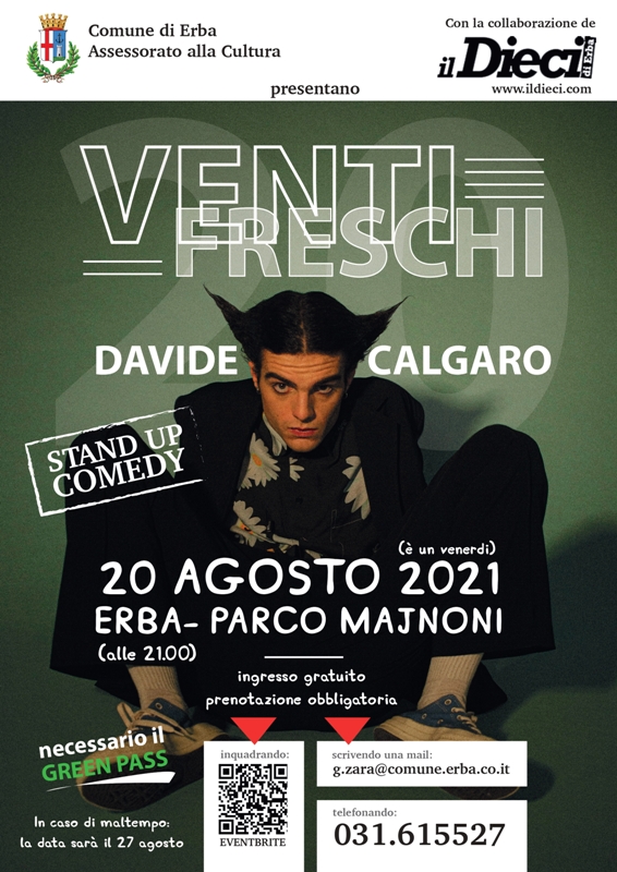 Stand-up comedy Venti Freschi - Davide Calgaro