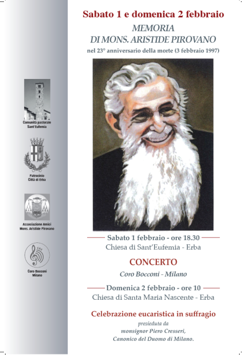 Memoria di Monsignor Aristide Pirovano 